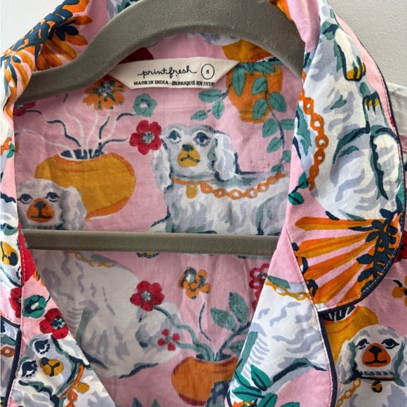 NWOT Printfresh Nightgown Sleep Shirt “Good Dog” print Long Sleeve Cotton- S - Picture 4 of 5